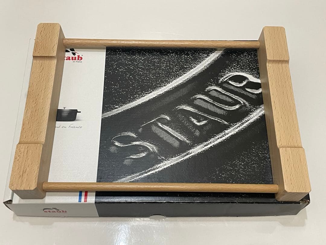 【新品】ストウブ　ステーキプレート　ブラック