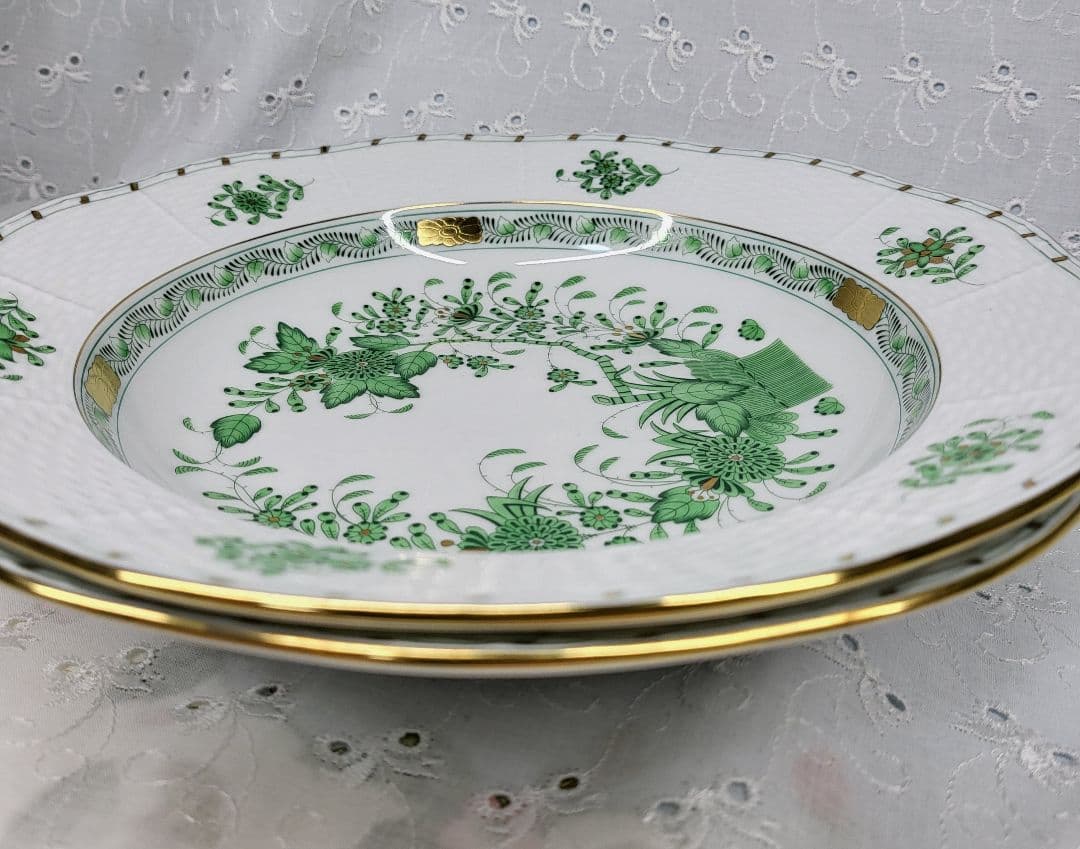 未使用✨希少✨ヘレンド インドの華 プレート 深皿 パスタ カレー2枚