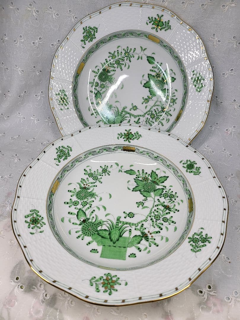 未使用✨希少✨ヘレンド インドの華 プレート 深皿 パスタ カレー2枚