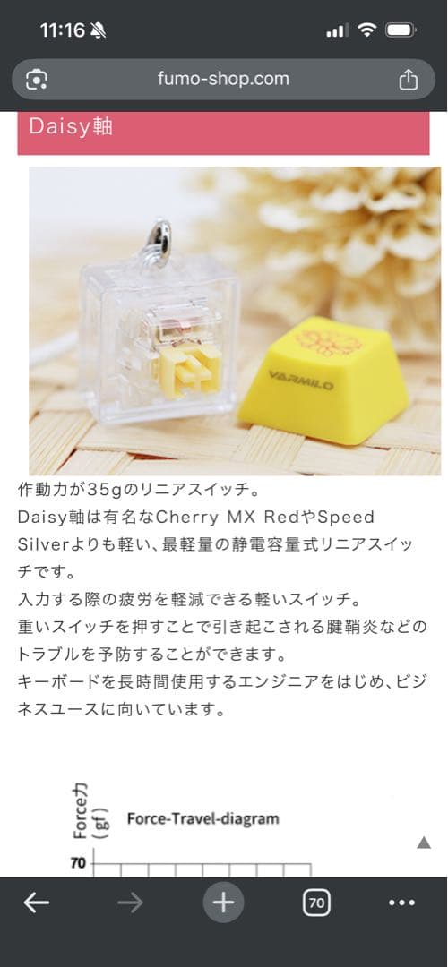 Varmilo 桜デザイン キーボード