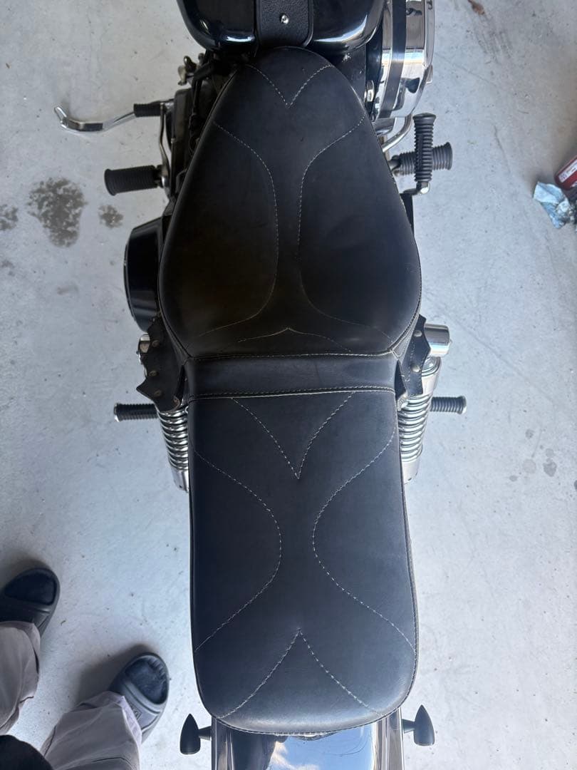 ショベル用4速フレーム用サドルマン当時物シート