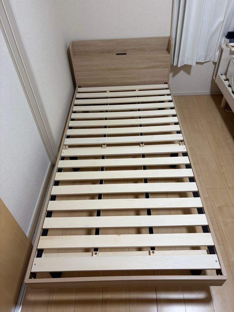 棚付きすのこベッド シングル