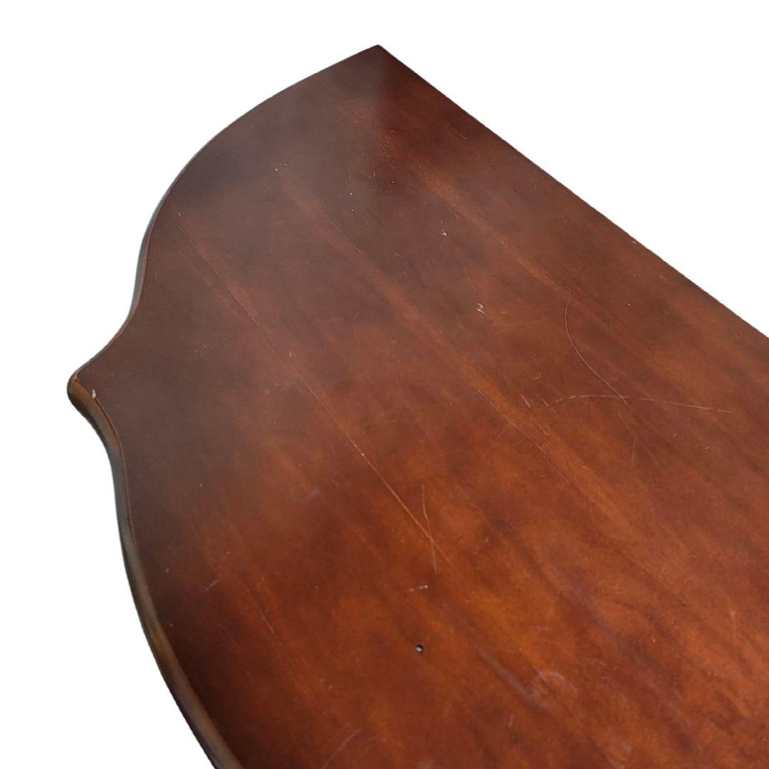 英国アンティーク コンソールテーブル/飾り台/花台/電話台 引き出し付き