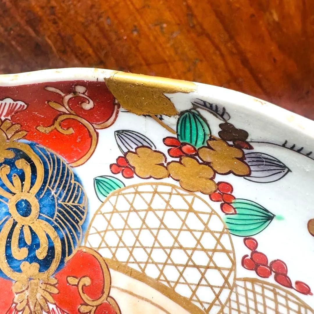 骨董皿　古伊万里　大聖寺伊万里　平皿　飾皿　おもてなし皿