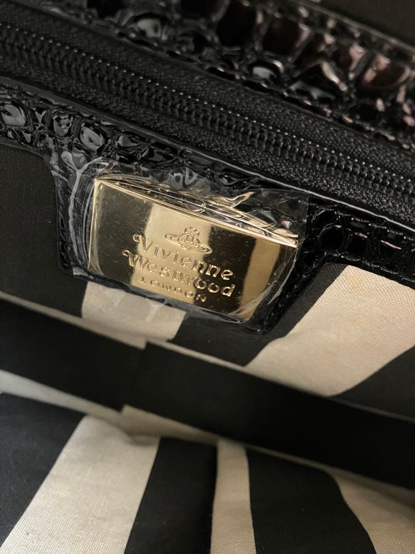 Vivienne Westwood ブラックハンドバッグ　オーブ