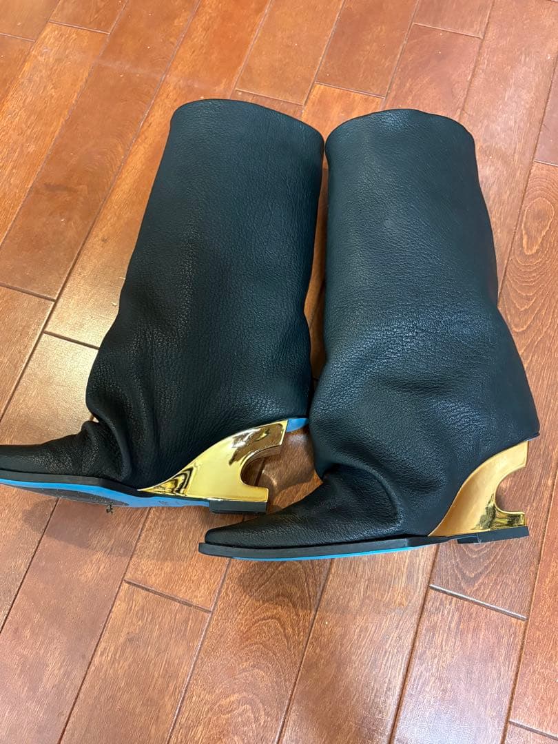 ⭐️uni⭐️MANA ハーフブーツ　ルーズシルエット