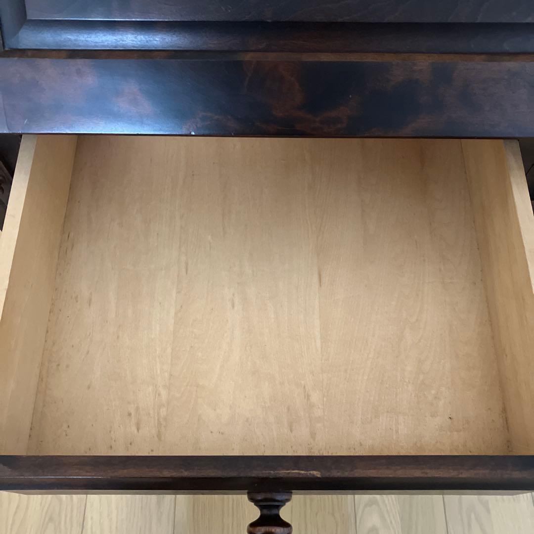 北海道民芸 ライティングビューロー チェスト 学習机 アンティーク インテリア