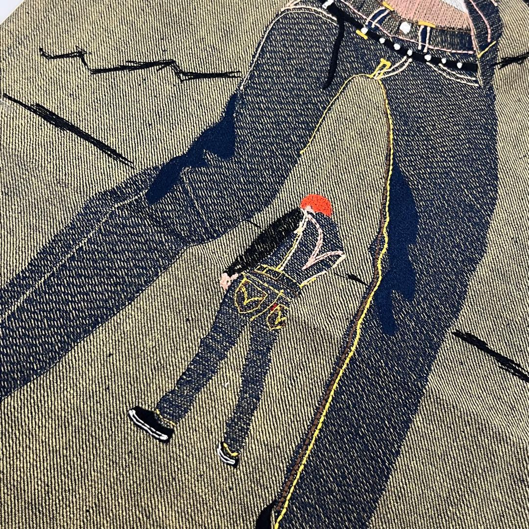激レア 非売品 LEVI'S RED リーバイス レッド 刺繍入り デニム生地