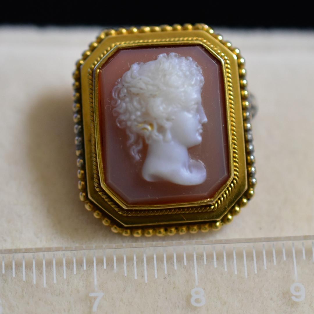 アンティーク サードニクス貴婦人のカメオ ドールにも
