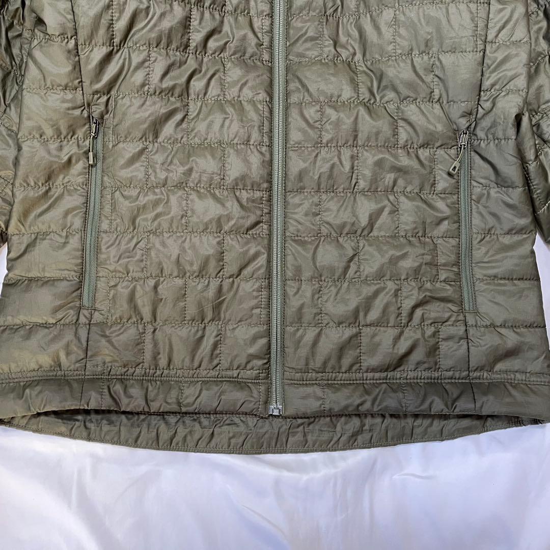 【美品】パタゴニア ナノパフジャケット ベイシングリーン オリーブ プリマロフト