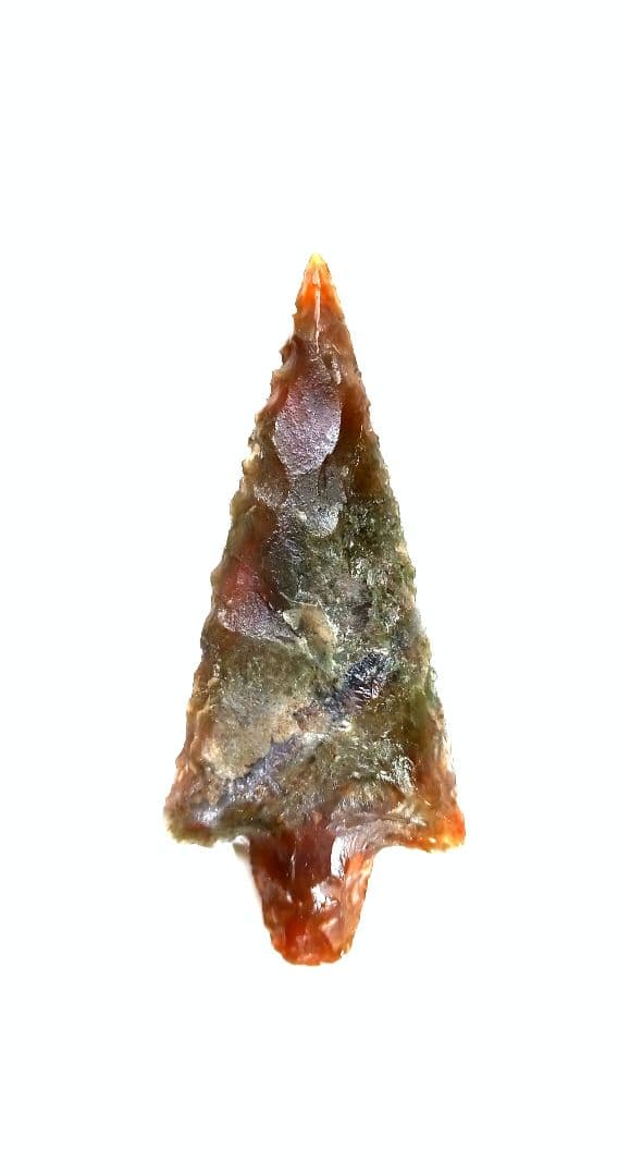 天然石 赤メノウ 石器  尖頭器 373   ❑　模写　❒