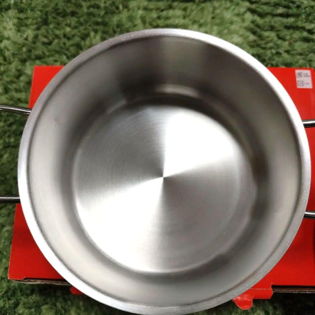 【新品未使用】Fissler ステンレス 両手鍋（キャセロール）18cm 蓋付き