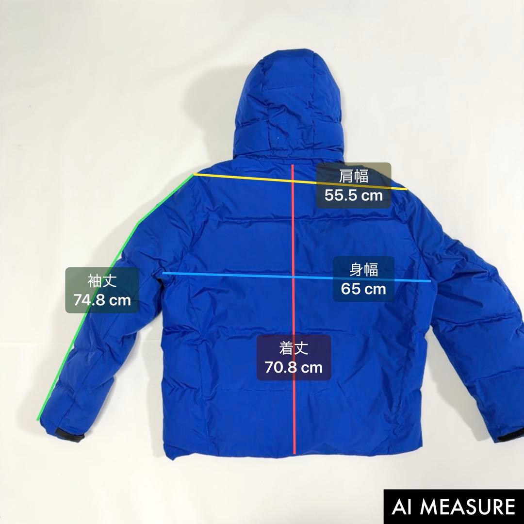 ポロラルフローレン ダウンジャケット ビッグポニー フード 近年 ブルー XXL