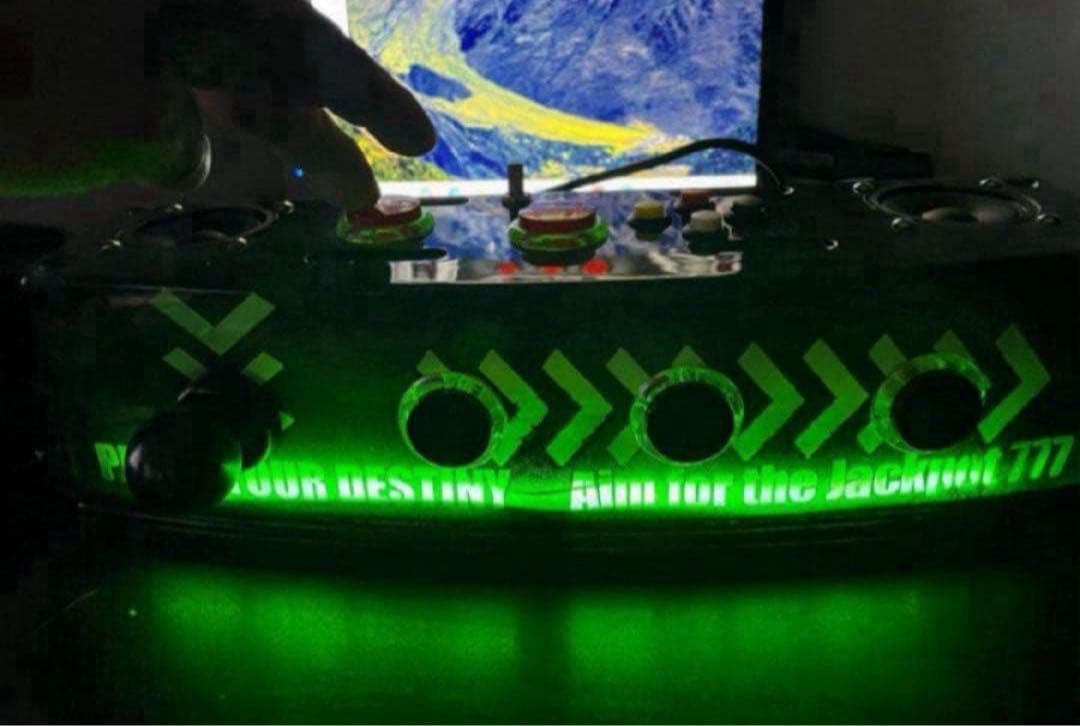 サミタ& iphoneアダプター付 専用レバーLEDスピーカー 目押し練習アプリ