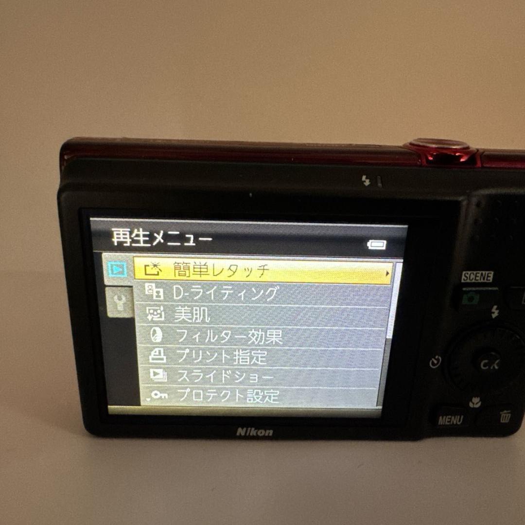 COOLPIX S6200 レッド コンパクトデジタルカメラ NIKON