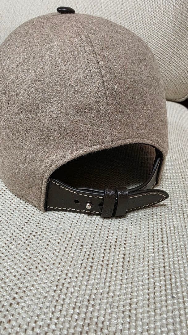 ベルルッティ ロゴ入り カシミヤ キャップ