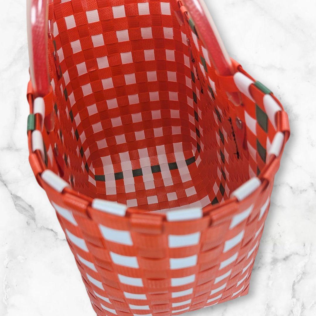 【美品】MARNI マルニ バスケットバッグ レッド 軽量トート 春夏人気カラー