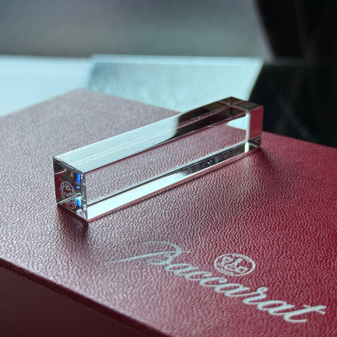 極美品♪オールドバカラ Baccaratカトラリーレスト箸置き6本☆クリスタル☆