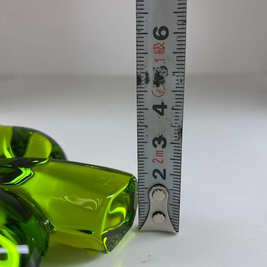 バカラ　クローバー　置物　約11×9.5×2.7㎝　タサオ東な7-0305☆1F