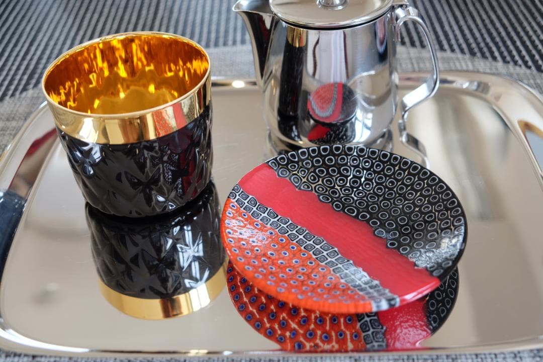 ベネチアンガラス ミルフィオリ プレート 検/モレッティ 皿 チェア カッシーナ