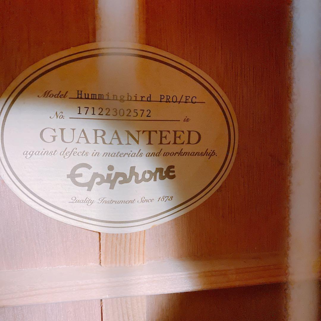 Epiphone humming bird PRO FC エレアコギター