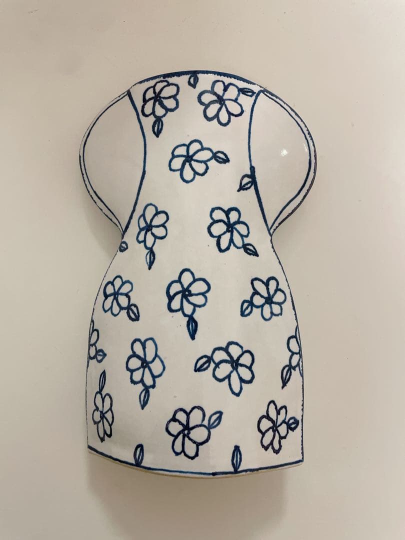 【希少】マリアンヌ　フラワーベース　花瓶　スウェーデン産　陶器　北欧インテリア