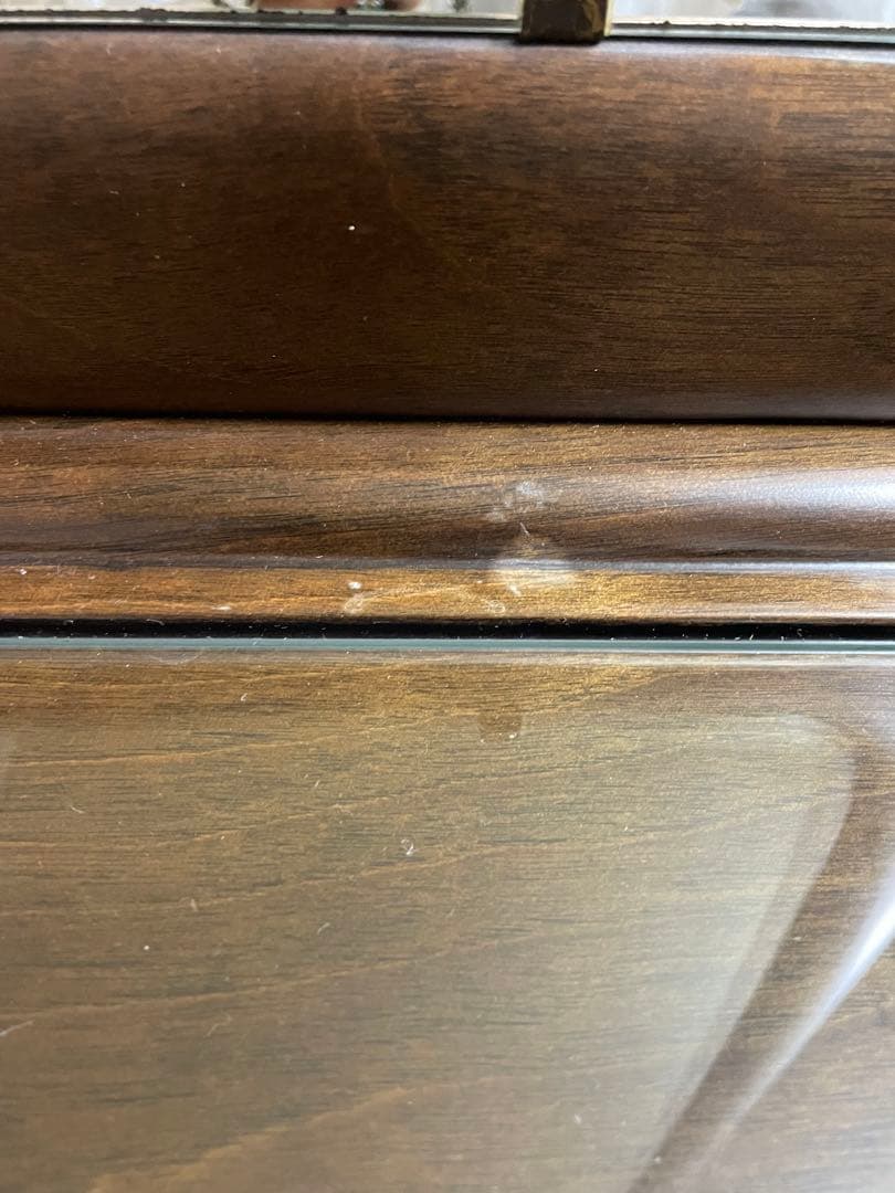 クラシック三面鏡ドレッサー ブラウン