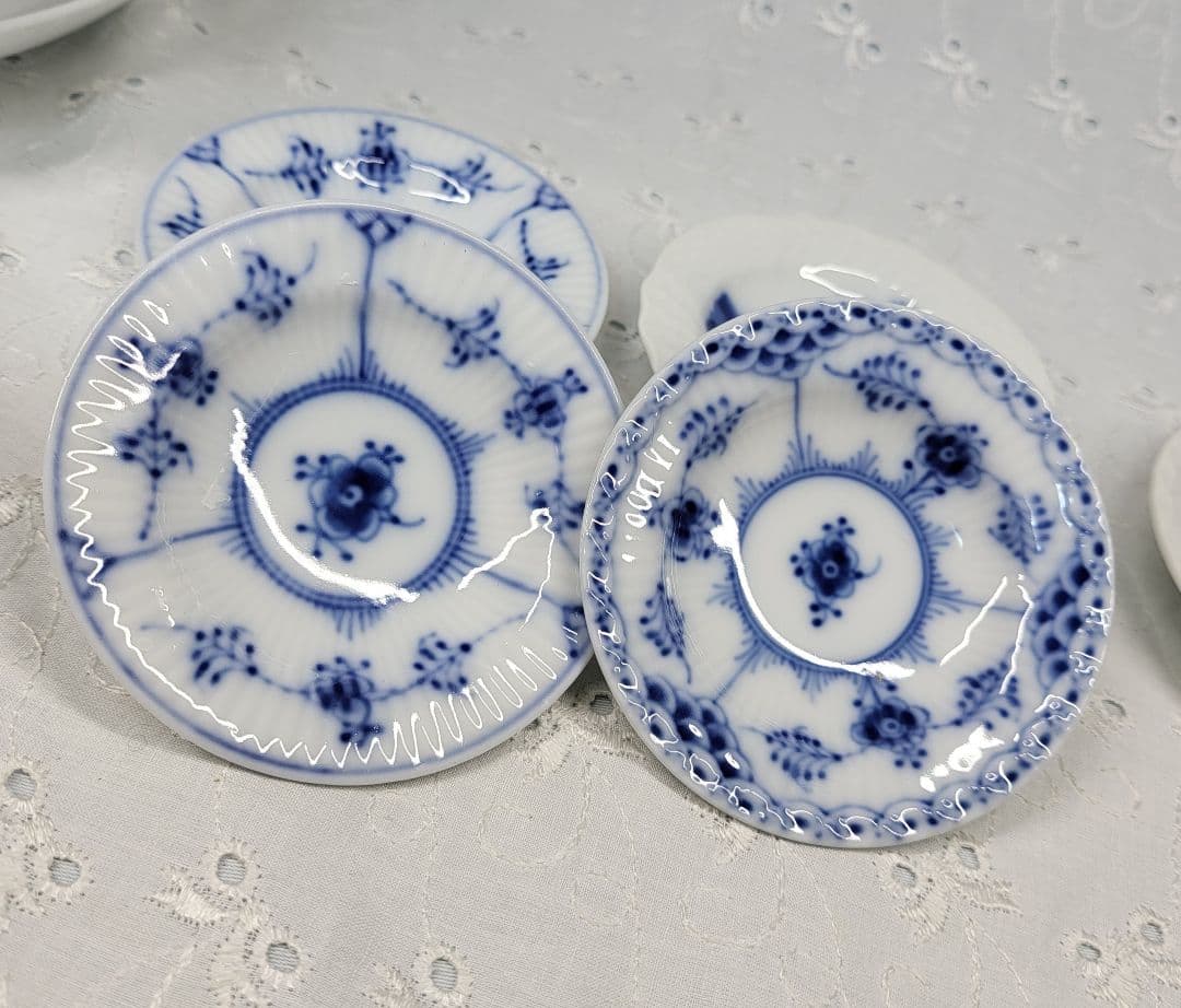 美品✨ロイヤルコペンハーゲン ブルーフルーテッド 豆皿 バタープレート 5枚