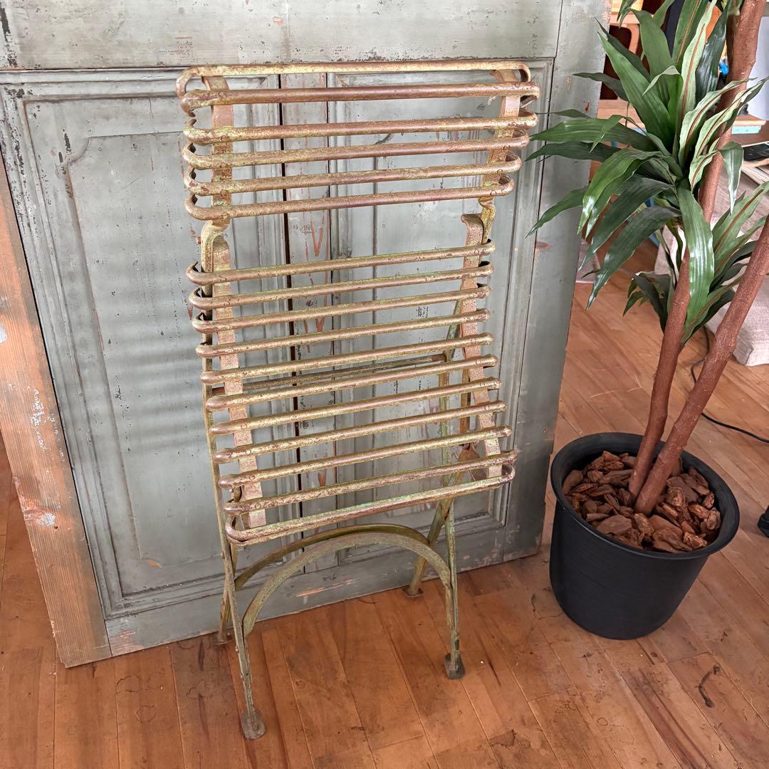 お取り置き中！4脚 フランス アンティーク ビンテージ アイアン チェアー