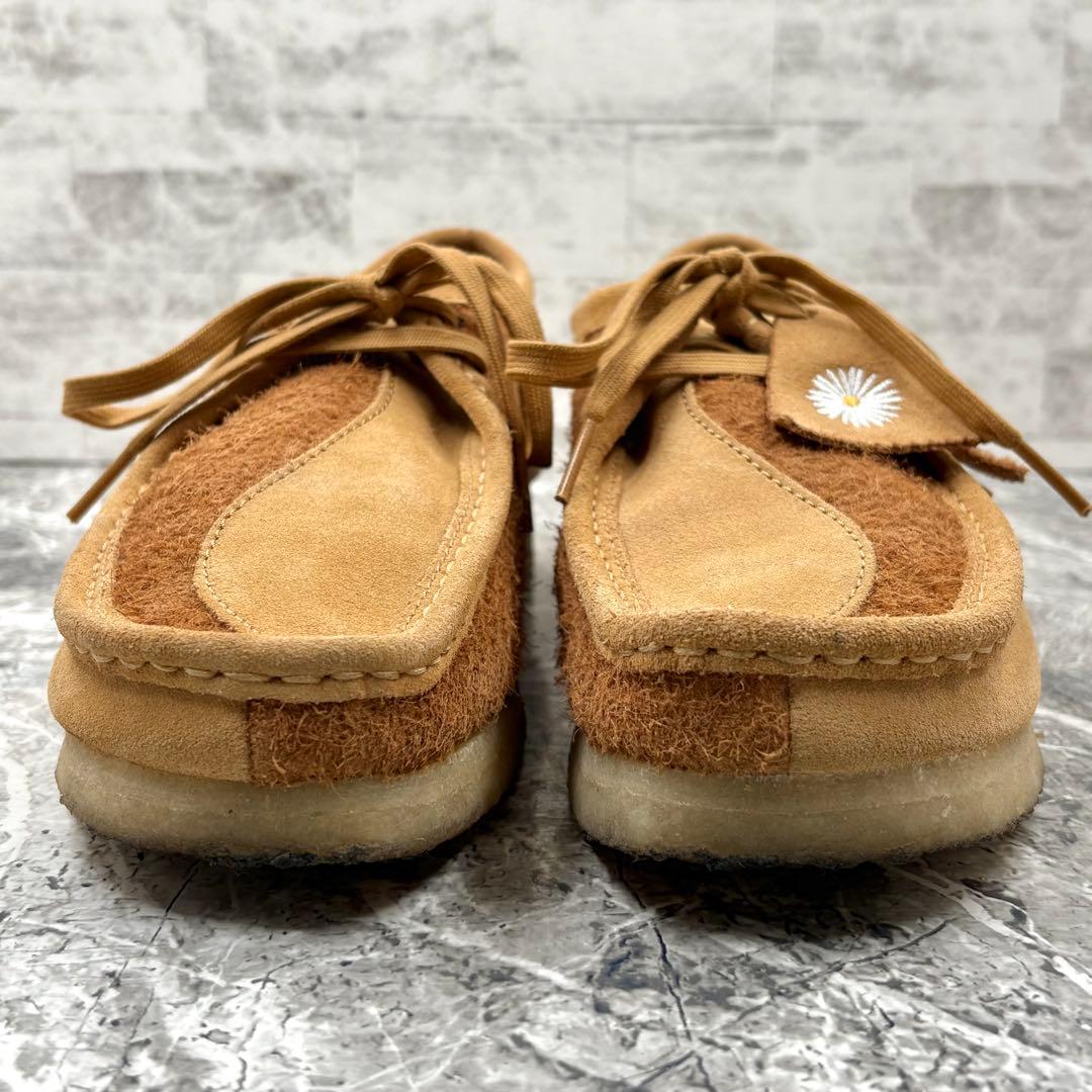 美品 クラークスオリジナル ワラビー タン コンビネーション 26.5 キャメル