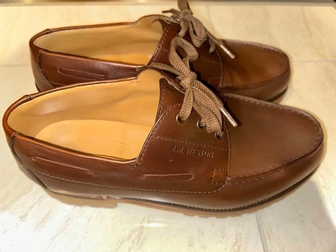 美品　J.M. WESTON Yachting derby ヨット　ブラウン