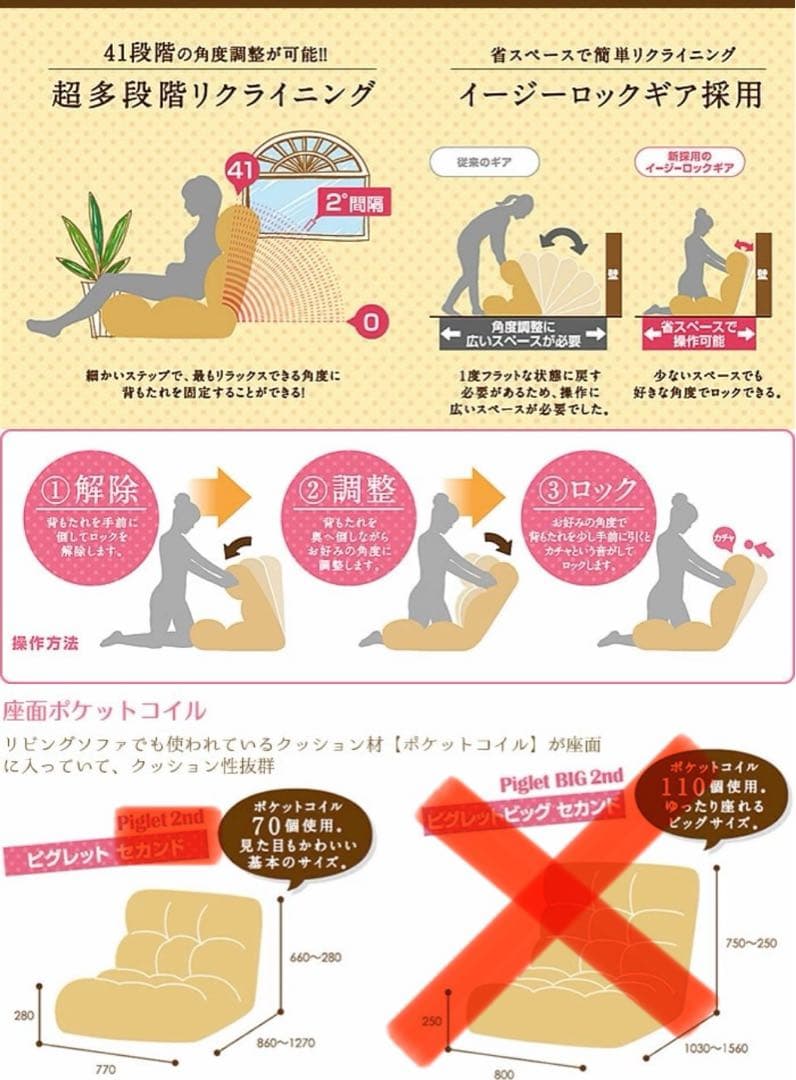 初代　ピグレット　ラズベリー　1人掛け　ソファ