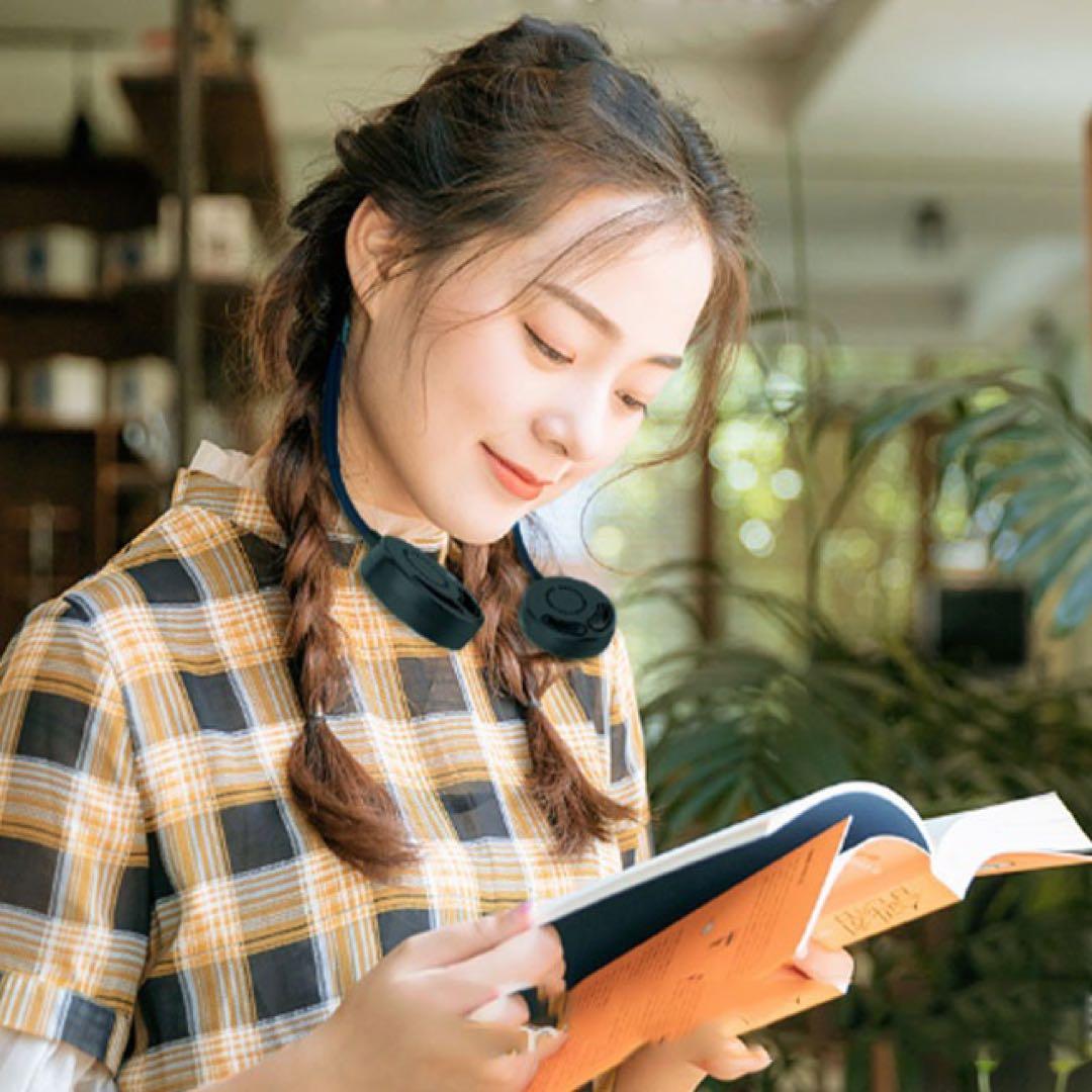 1000点セット　首掛け 扇風機 USB充電式 3段風量調節 羽なし