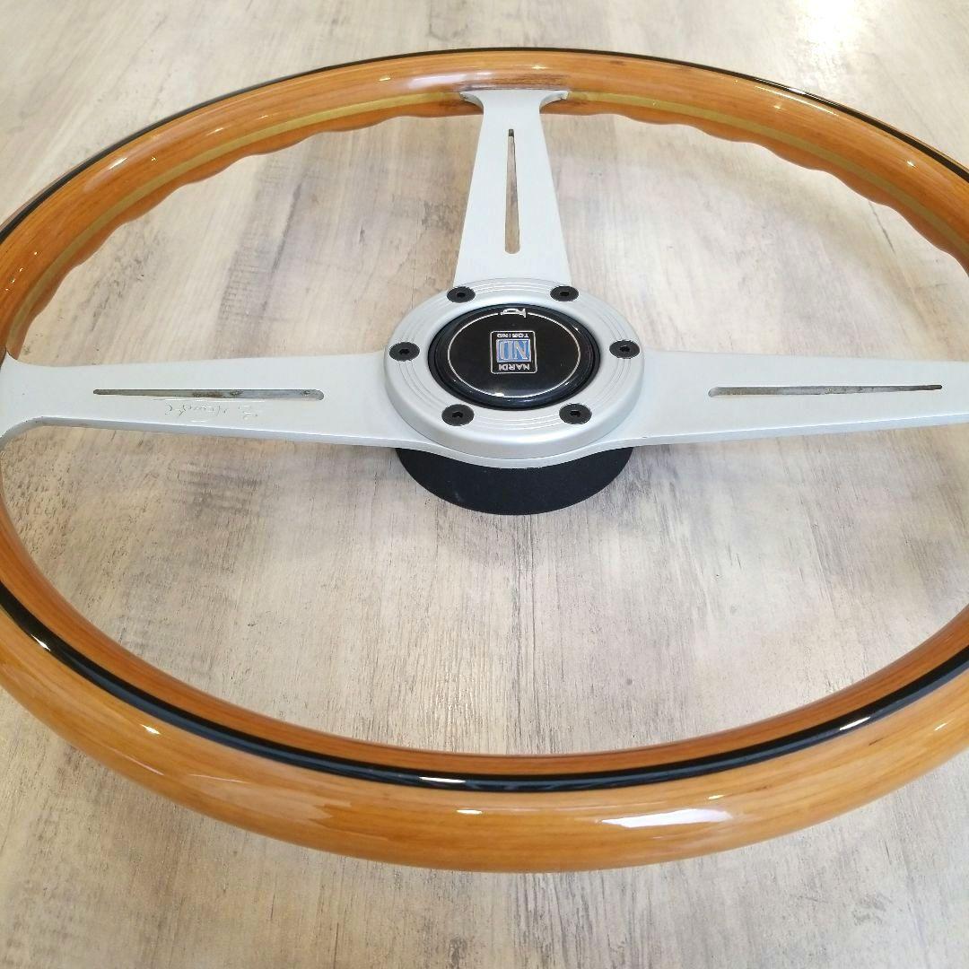 NARDI☆ナルディクラシックVITEウッドステアリング/シルバースポーク37Φ