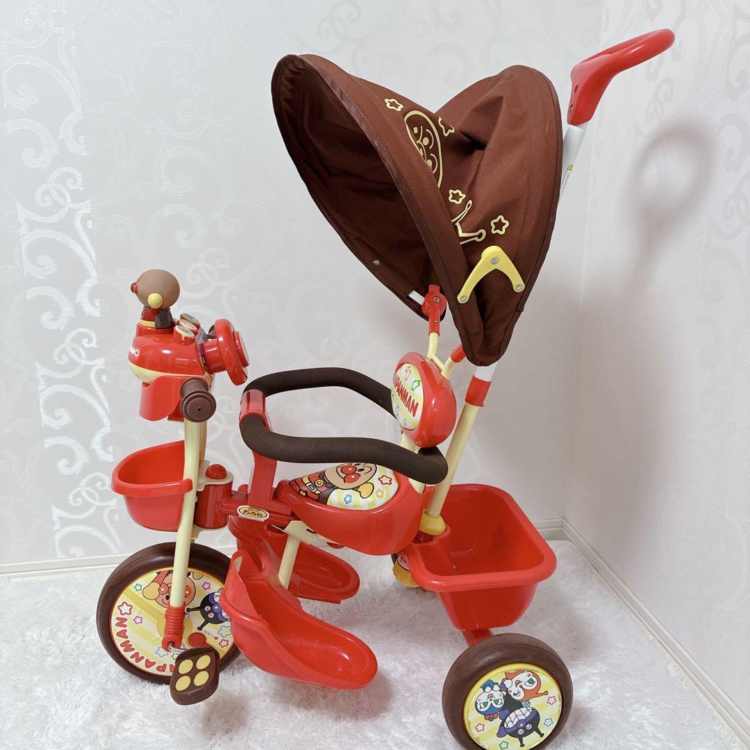 アンパンマン　三輪車　ブザー付きおでかけ三輪車　おしゃべりアンパンマンSP