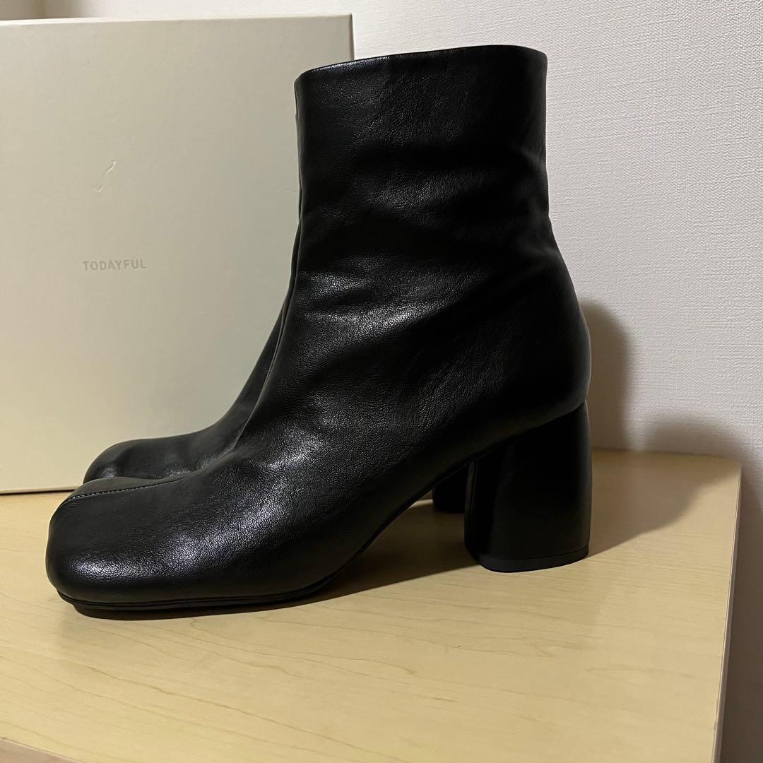 【美品】todayful スクエアショートブーツ 38