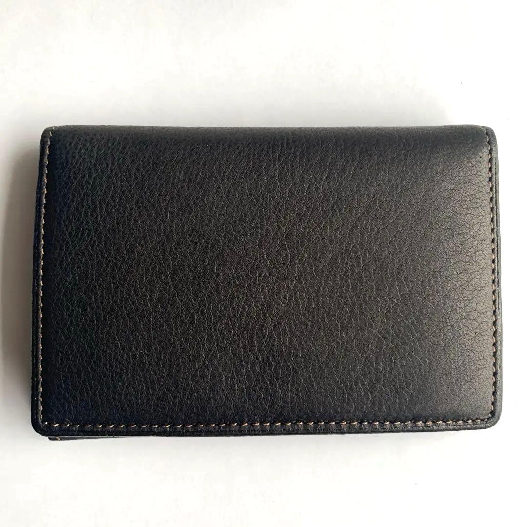 新品未使用 CYPRIS 名刺入れ キプリス2223 本革 ブラックレザー