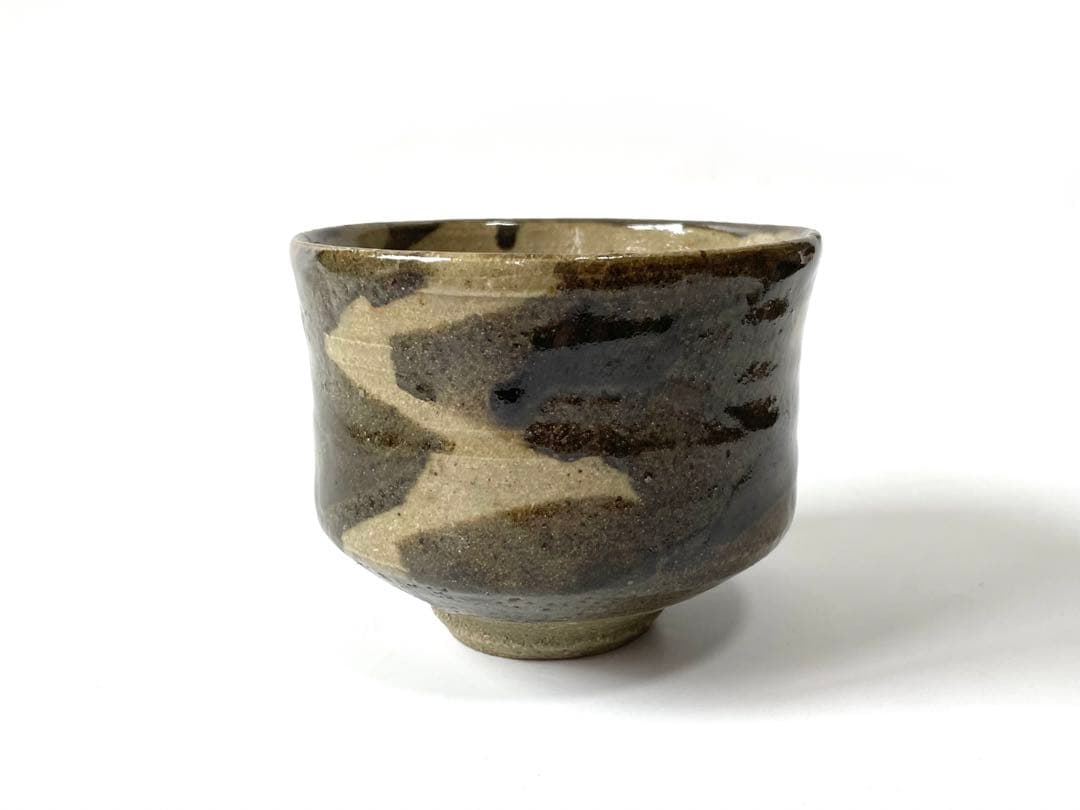 陶芸家　人間国宝　濱田庄司　浜田庄司　？　茶碗　鉄絵　稲妻