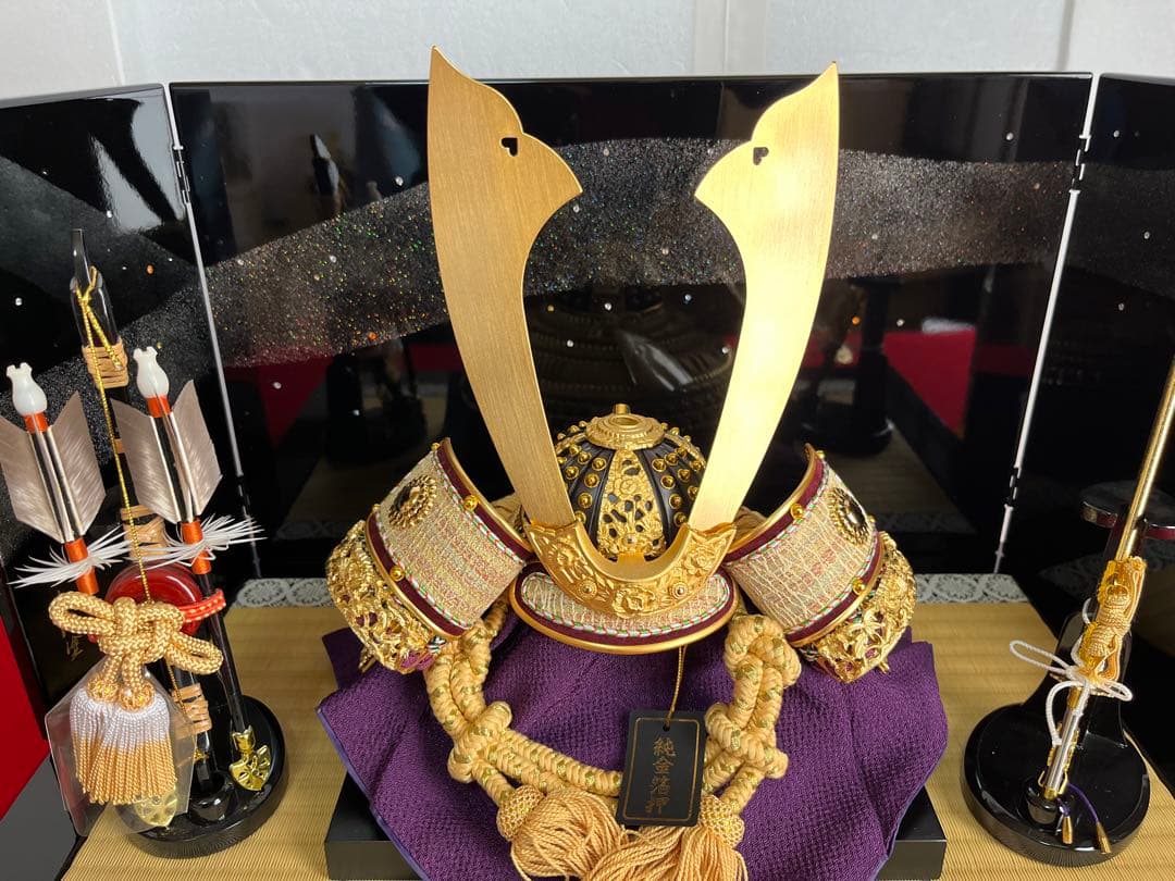 純金箔押之兜セット