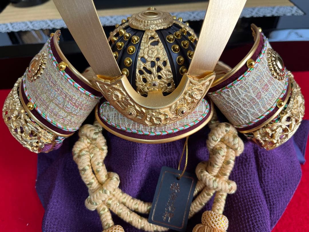 純金箔押之兜セット