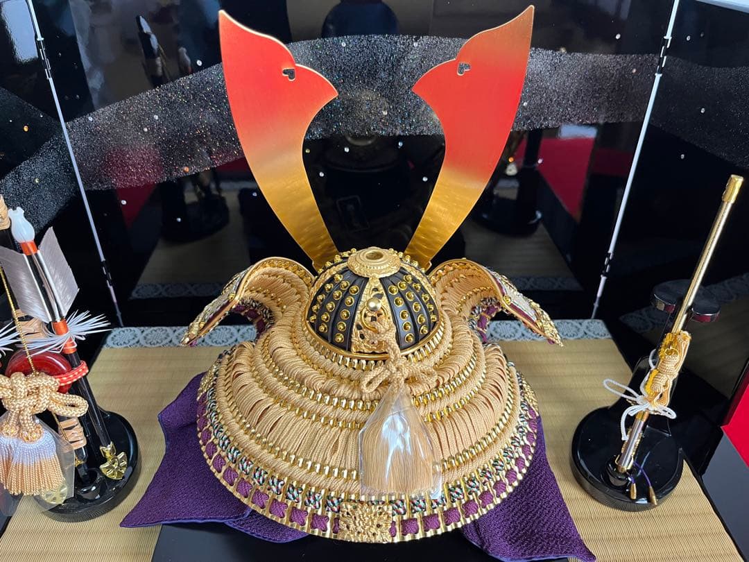 純金箔押之兜セット