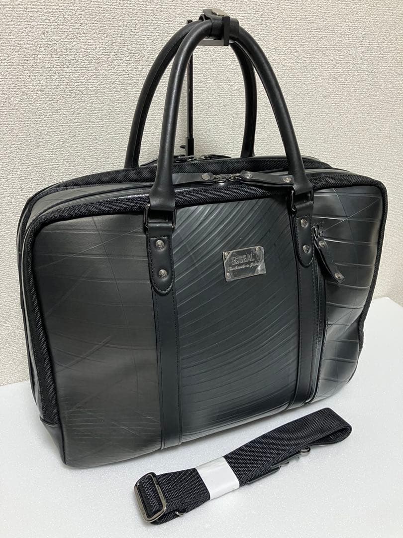 新品　SEAL ビジネスバッグ 　黒　ブラック　防水　止水　森野帆布　シール