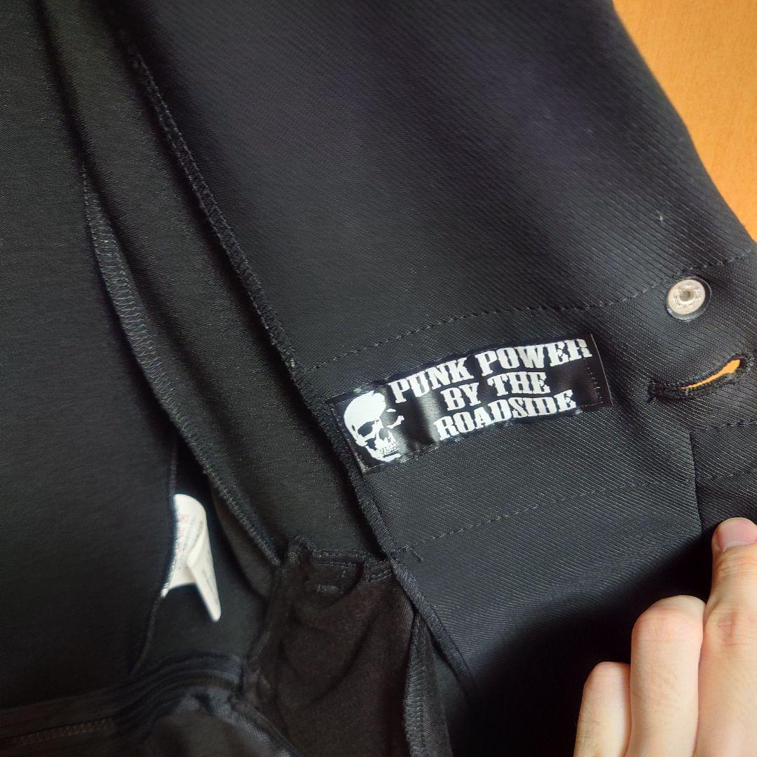 SEXPOT スタッズチェーン付きブラック　ダメージジャケット