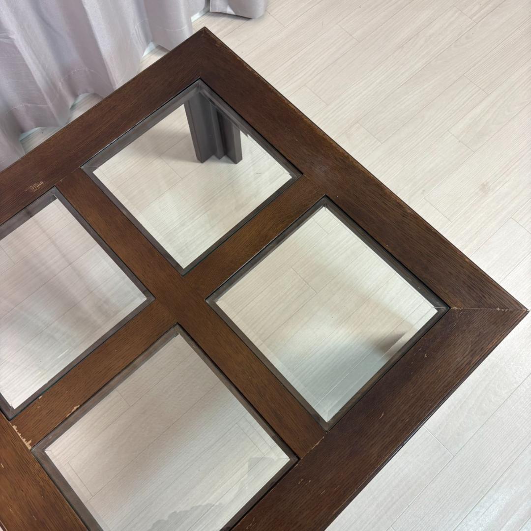 カリモク　ドマーニ　ガラス　ローテーブル