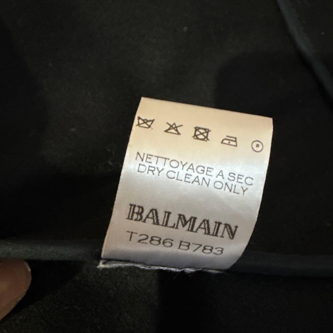 名作BALMAIN HOMMEトグルボタンショートピーコート