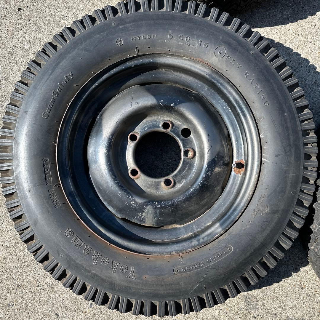 6.00R16 6PR ジムニーホイール付き　スパイクタイヤ4本