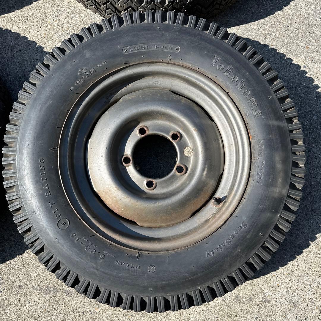 6.00R16 6PR ジムニーホイール付き　スパイクタイヤ4本