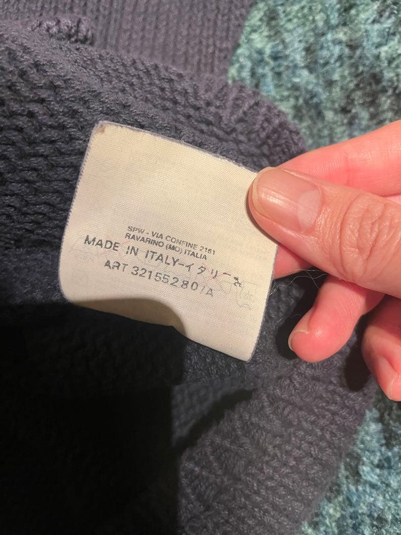 トップス 2000ss STONE  HALF ZIP KNIT JUMPER