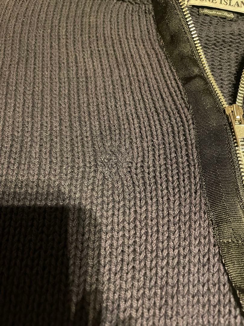 トップス 2000ss STONE  HALF ZIP KNIT JUMPER