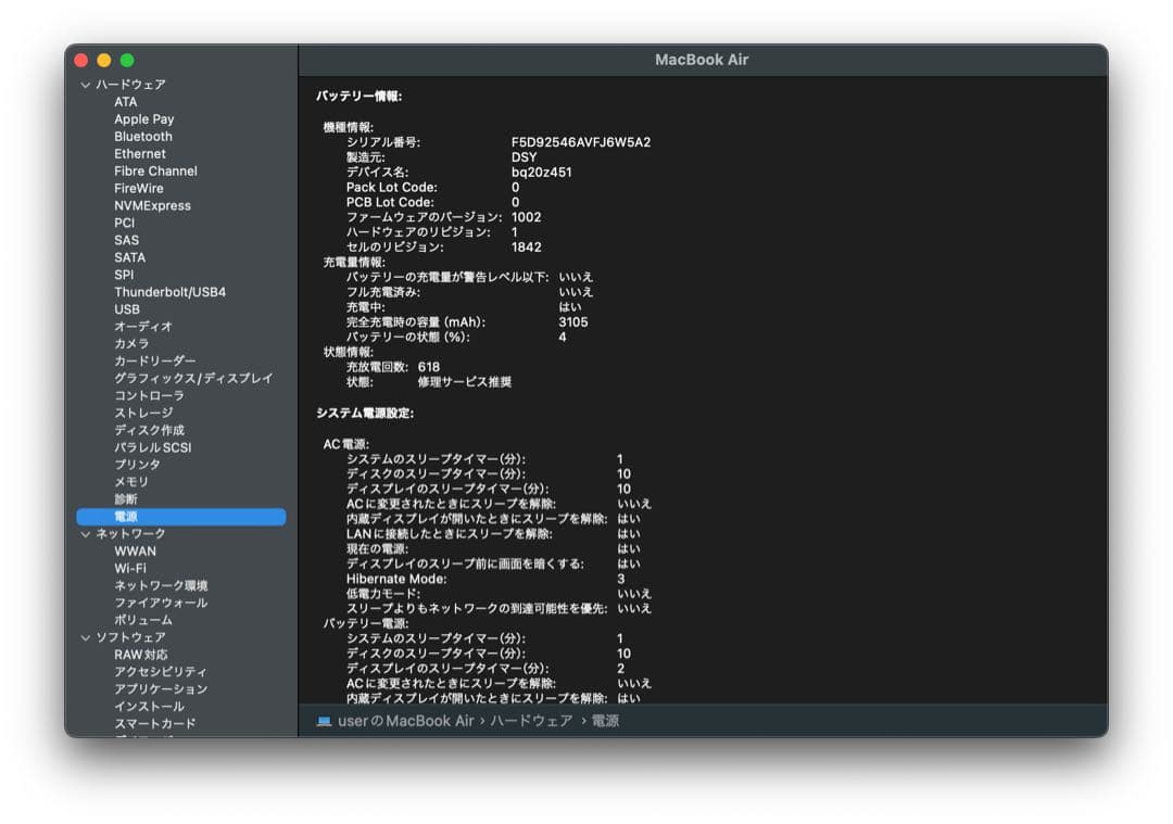 MacBook Air 13インチ 2019 i5/8GB/256GB